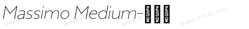 Massimo Medium字体转换